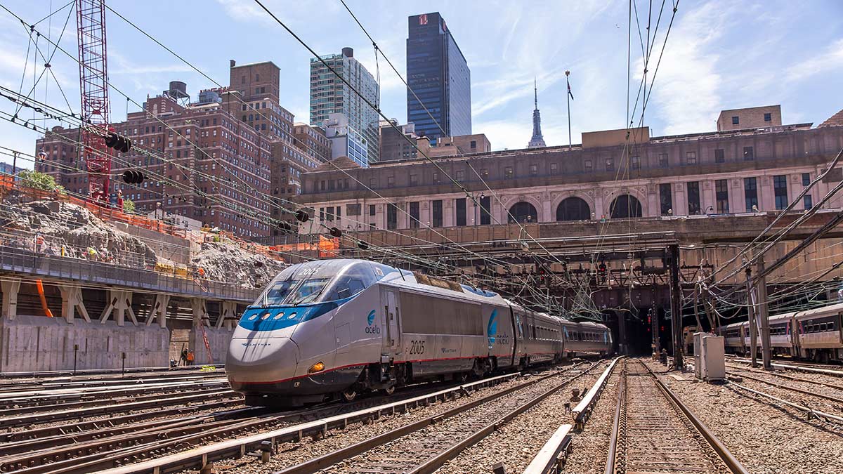 Amtrak Acela in New York City